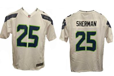 #ad New Richard Sherman #25 Seahawks YOUTH L Large 14 16 Nike Jersey $70 $18.48