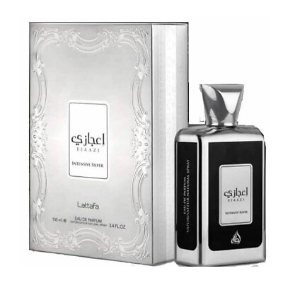 #ad Lattafa Ejaazi Intensive Silver for Unisex Eau de Parfum Spray 3.4 oz $17.85