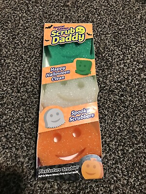 #ad Scrub Daddy Halloween Special Edition Sponge 3 Pack Ghost Pumpkin Frankenstein $12.00
