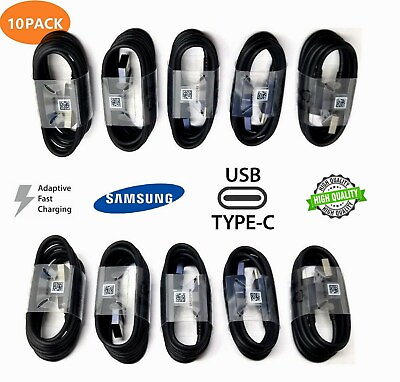 #ad 10X USB C Cable Type C Fast Charger For OEM Samsung Galaxy S8 S9 S10 Plus Note 9 $12.99