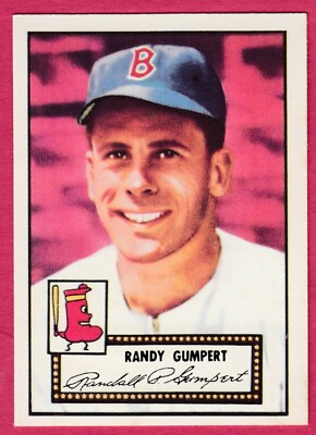 #ad 1952 Topps Reprint # 247 Randy Gumpert Boston Red Sox $5.00