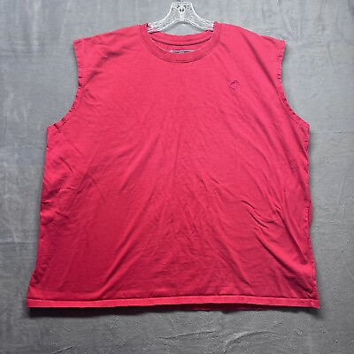 #ad Champion Shirt Mens 3XL Red Sleeveless Pullover Activewear $11.99