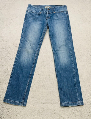 #ad Creme Royale Low Rise Boot Cut Classic Juniors Jeans Dark Blue Denim 31 $12.97