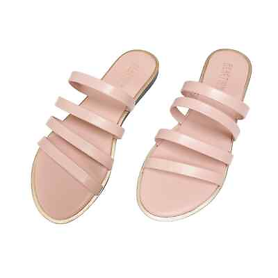 #ad Reaction Kenneth Cole Sloan Four Band Strappy Slide Sandal NEW 7 in Blush Pink $36.99