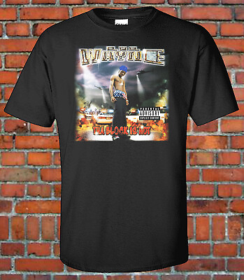 #ad Lil Wayne Tha Block Is Hot Album Cover Graphic T shirt Cash Money $15.99