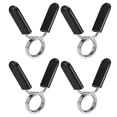 #ad Spring Clip Collars 4pcs 24mm Gym Weight Bar Barbell Dumbbell Lock Clamp Tool $13.69