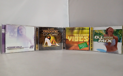 #ad Lot of 4 Reggae Music CD Compilations 1999 amp; 2002 Reggae Gold Vibes DJ Mix $18.95