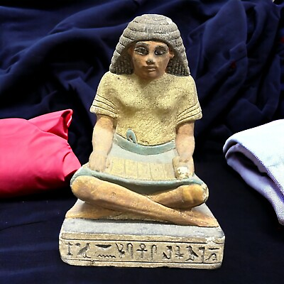 #ad Rare Ancient Egyptian Antiques BC Scribe Egyptian The Writer Pharaonic Rare BC $129.00