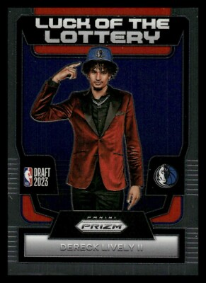 #ad 2023 24 Panini Prizm Luck Of The Lottery Dereck Lively II Rc #8 $1.99