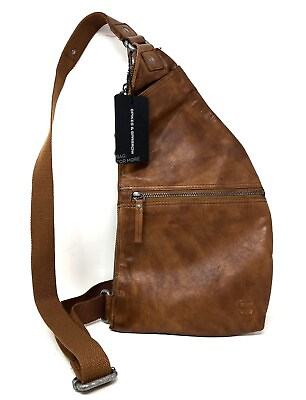 #ad Spikes amp; and Sparrow Leather Sling Bag ONE SHOULDER BACKPACK Brandy NWT Brown $134.22