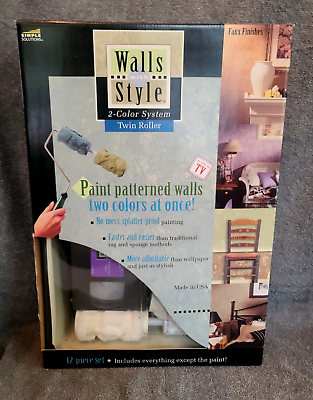 #ad Vintage NOS Walls With Style 2 Color System As Seen On TV Faux Finish 1999 NIB $80.00
