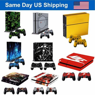#ad Vinyl Skin Cover Decal Sticker for Sony Playstation 4 PS4 Console 2 Controller $7.86