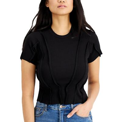 #ad LNA Clothing Womens Black Ribbed Cut Out Top Tank Top XS BHFO 7061 $9.99