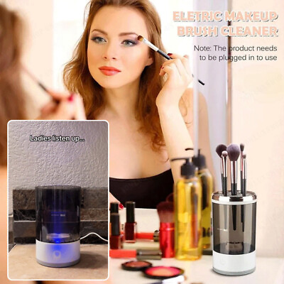 #ad Electric Quickdry Lazy Scrubber Makeup Brush Cleaner Automatic Rechargeable Tool $38.31