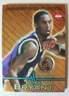 Kobe Bryant 1996 Rookie SP Game Used NBA Spalding Ball LA Lakers RC Black Mamba $350.00