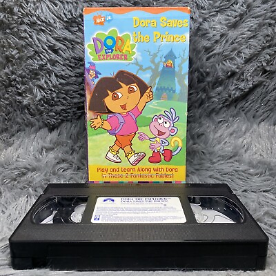 #ad #ad Dora the Explorer Dora Saves the Prince VHS Tape 2002 Nickelodeon Nick Jr Kids $10.99