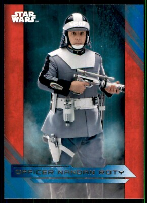 #ad 2017 Star Wars The Last Jedi Series One Blue Officer Nandan Roty #39 TW17305 $1.64