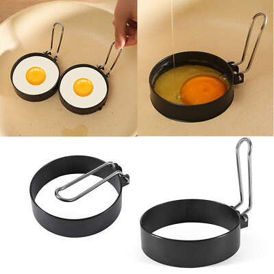 #ad Metal Egg Frying Ring Circle Shape Perfect Fried Poach Kitchen Mould Pancake $7.17
