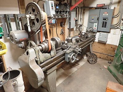 #ad SOUTH BEND LATHE 15quot; x 8#x27; WITH DRO TOOL HOLDER GEARS AND CHUCKS $600.00