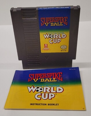 #ad Superspike VBall World Cup NES Nintendo 80s Football Soccer Volleyball Game $13.87