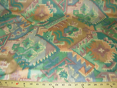 #ad 10 YARDS SOUTHWEST IKAT PERSIAN PATH COTTON DRAPERY UPHOLSTERY FABRIC FOR LESS $120.00