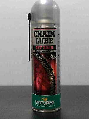 #ad 302281 Motorex Chain Lube Off Road Fully Synthetic 500ml Spray Can $12.50