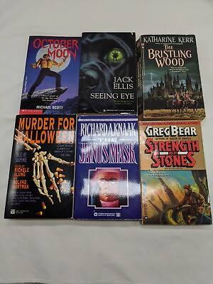 #ad Lot Of 6 Vintage Halloween And Fantasy Themed Novels $13.00
