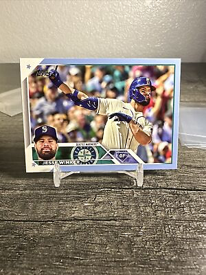 #ad Jesse Winker 2023 Topps Series 1 Fathers Day Blue 18 50 Seattle Mariners $15.00
