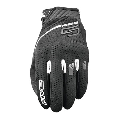 #ad Five5 Gloves RS3 Evo Airflow Black White Motorcycle Gloves Men#x27;s Sizes MD 3XL $28.99