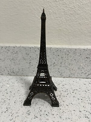 #ad Cast Iron Eiffel Tower Sculpture Souvenir Statue France Home Decor 7quot; x 3quot; $14.00