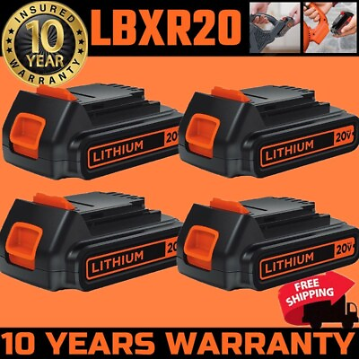 #ad 1.5Ah 2.0Ah 20V for Black Decker 20 Volt MAX Lithium LBXR20 LB20 LBX20 Battery $27.00
