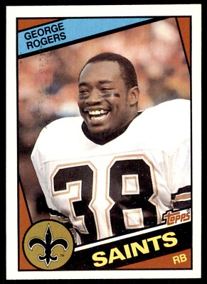 #ad 1984 TOPPS. GEORGE ROGERS NEW ORLEANS SAINTS #305 $1.75