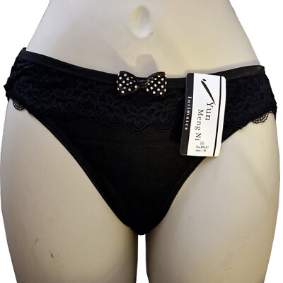 #ad Women#x27;s Cute Cotton Bikini Briefs Knickers Lace Comfy Pretty Panties XS S 6 8 GBP 3.45