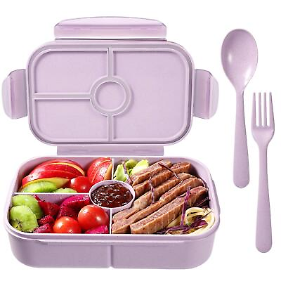 #ad Bento Box for Kids Lunch Containers with 4 Compartments Kids Bento Lunch Box ... $22.51