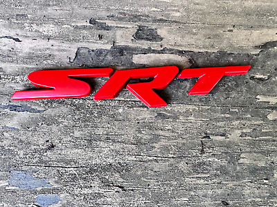 #ad 15 18 Grand Cherokee Red SRT Logo Emblem Nameplate Badge $27.99