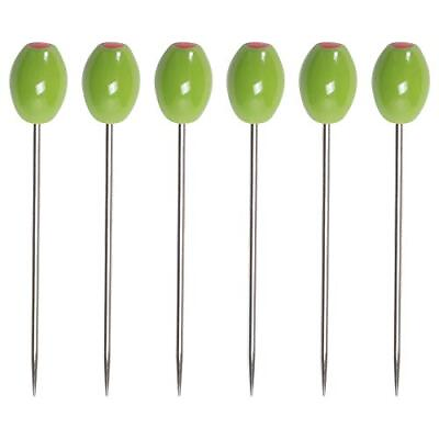 #ad Stainless Steel Green Olive 6 Inch Cocktail Pick Set of 6 $38.36