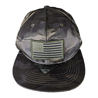 #ad ZION Headwear Snapback Hat Ball Cap Camo American Flags $9.95
