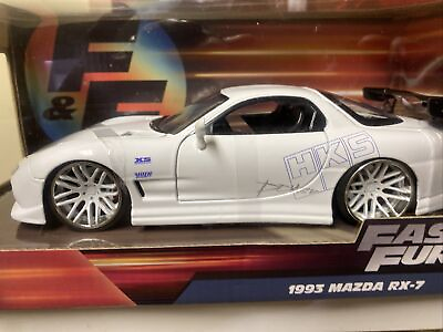 #ad Jada Toys 1993 Mazda RX 7 With Upgraded White And Chrome Rims $36.88