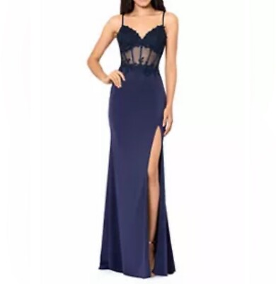#ad BETSY amp; ADAM NAVY formal gown $132.00