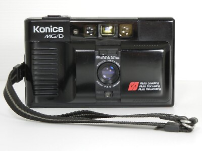 #ad Konica MG D MG D Super II Black Hexanon 35mm f3.5 Film Camera Leather case Japan $99.99