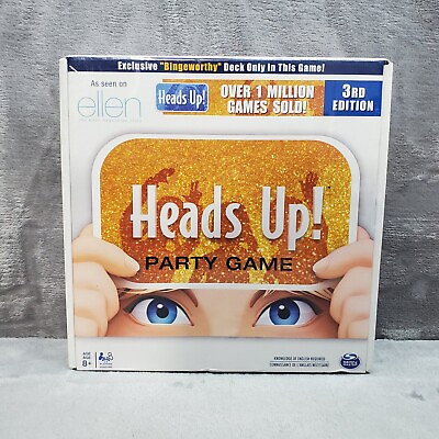 #ad New Heads Up Party Game 3rd Ed. As Seen on the Ellen Exclusive Deck Sealed $12.75