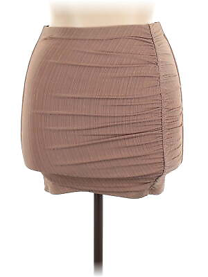 #ad NWT Naked Wardrobe Women Brown Casual Skirt XL $25.74