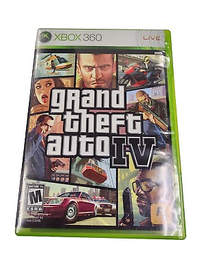 #ad Grand Theft Auto IV Microsoft Xbox 360 2008 GTA4 W Manual $7.26
