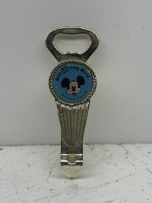 #ad Mickey Mouse Walt Disney World Bottle Opener Walt Disney Productions Vintage $12.99