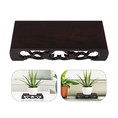 #ad Wood Display Stand Base Vase Bonsai Pedestal Wooden Flowerpot Showcase Base New $16.77