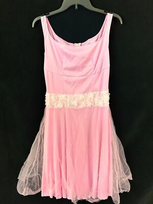 #ad Fun Shack Princess costume dress up size M girl pink tulle skirt lace sleeveless $13.99
