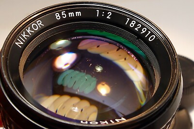 #ad Nikon Ai Nikkor 85mm f2 Portrait manual Prime Lens for portraiture near mint $247.73