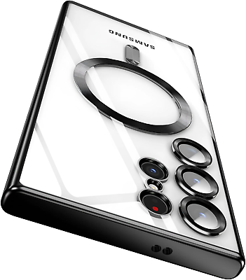 #ad For Samsung Galaxy S24 Ultra Plus Clear Case Magnetic Mag Safe Plating Cover $4.99