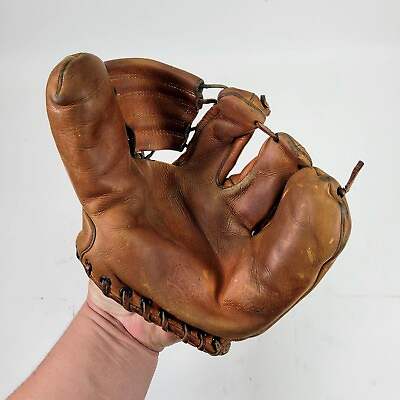 #ad Vintage Glove 3 Finger Spalding 169 EZ Flex Triple Play Great Condition $69.95