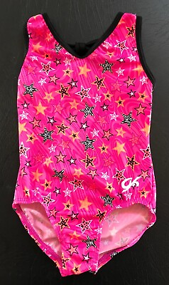 #ad GK Hot Pink Leotard Child Small CS Soft Stretchy $15.00